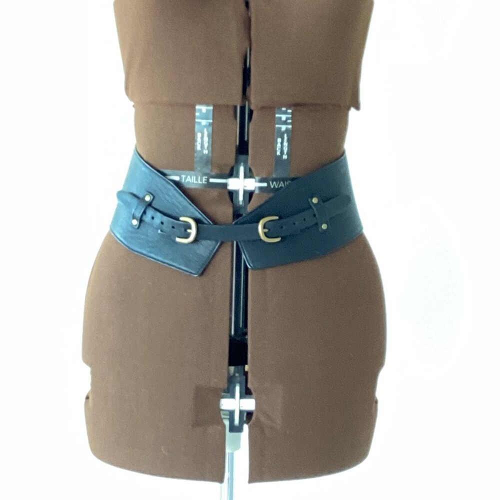 Wilfred Black Leather Belt